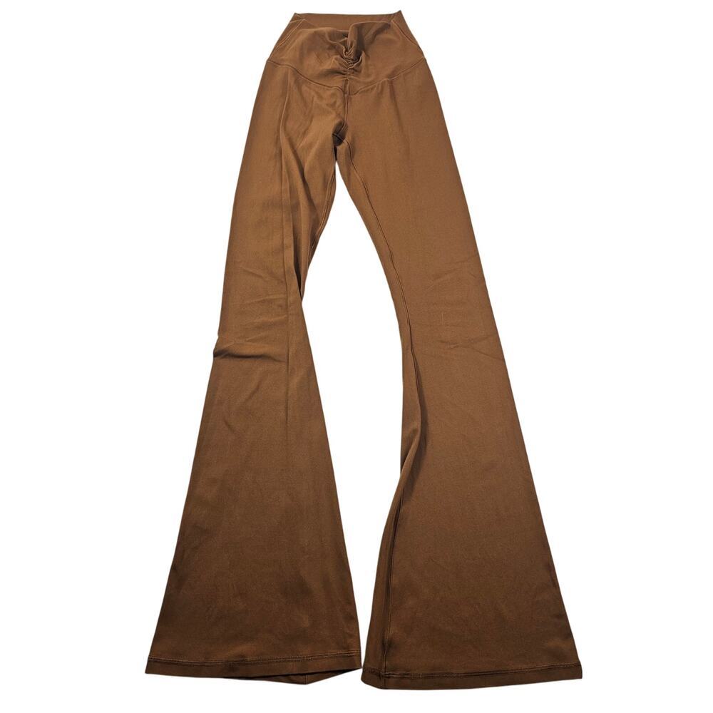 Offline by arie sz XS super flare leggings brown tan neutral stretch casual EUC